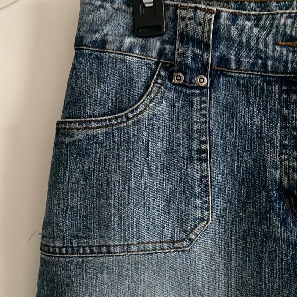 Vintage B.U.M Equipment Stretch Denim Skirt - Picture 2 of 6